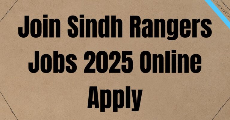 Join Sindh Rangers Jobs 2025 Online Apply