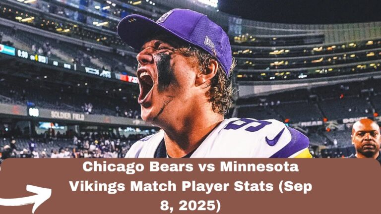 Chicago Bears vs Minnesota Vikings Match Player Stats